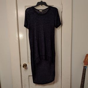 High low top with lace hem